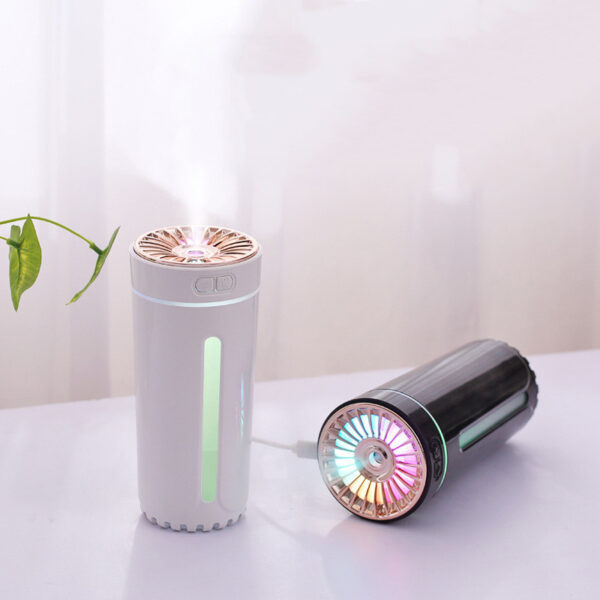 Wireless Air Humidifier Colorful Lights Mute Ultrasonic USB Fogger Diffuser Purifier 800mAh Rechargeabl Cool Mist Maker For Car - Image 9